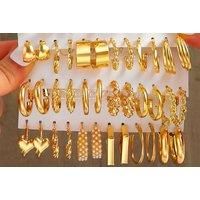 48-Piece Earring Set - Gold Or Silver