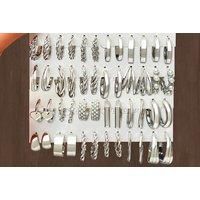 48-Piece Earring Set - Gold Or Silver