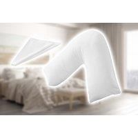 Super Support V Pillow & Cover - 22 Colours! - Silver