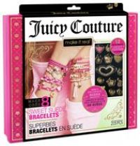 Make It Real – Juicy Couture Sweet Suede Bracelets. DIY Bracelet Making Kit for Girls. Design and Create Girls Bracelets with Suede Cord, Beads, Gold Chains and Juicy Couture Charms