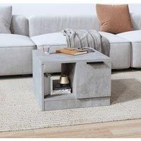 Coffee Table Concrete Grey 50x50x36 cm Engineered Wood
