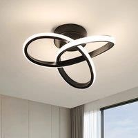 Modern LED Ceiling Light,22W 2500LM Black Ceiling Light Fixture,Creative Ceiling Lamp for Bedroom Kitchen Hallway Balcony,4500K