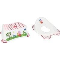 Kids' Peppa Pig Toilet Training Seat & Step-Up Stool Set
