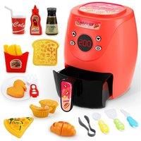 Kids 16 Piece Pretend Play Air Fryer - Green