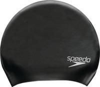 Speedo Long Hair Swimming Cap Black Lightweight Comfort Performance Mens Womens
