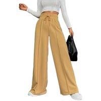 Women'S High-Waisted Flared Pants In 5 Sizes & 6 Colours - Black