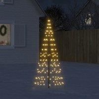 Christmas Tree Light on Flagpole 200 LEDs Warm White 180 cm