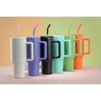 40Oz Stainless Steel Tumbler With Straw - Six Colours - Purple