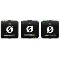 RØDE Wireless ME Dual Set Ultra-compact Wireless Microphone System with Built-in Microphones, GainAssist Technology and 100m Range for Filmmaking, Interviews and Content Creation (Black)