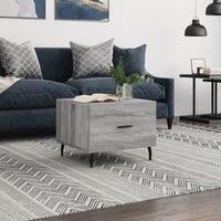 Coffee Table Grey Sonoma 50x50x40 cm Engineered Wood