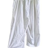 REEBOK MENS THREE QUARTERS TRACK PANTS LOOSE FIT 4 POCKETS SIZE 2XL WHITE