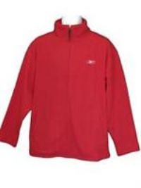 New REEBOK Men's Sports Warm FLEECE Jacket  Full Zip Red S