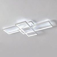 LED Ceiling Light, 54W Rectangle Living Room Ceiling Light, 6500K Cool White Ceiling Light Fixture, Large LED Ceiling Lamp