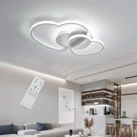LED Ceiling Light Dimmable,64W 4800LM Heart Shape Design Ceiling Lamp with Remote/APP
