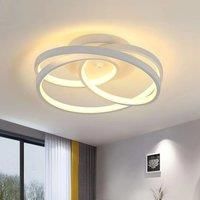 40W 3200LM Modern LED Ceiling Light,Spiral Ring Design Living Room Ceiling Lamps 30cm 3000K,Acrylic Ceiling Light for Bedroom