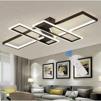 Rectangular Led Ceiling Light 46W 220V 120x80cm 3000K-6500K Black