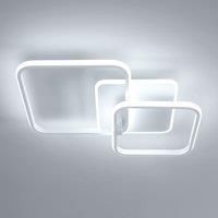 LED Acrylic Ceiling Light Square Sand White 52*38*9CM