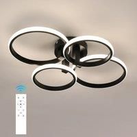 Modern Led Ceiling Light Dimming With Remote Control 3000-6500K 76W