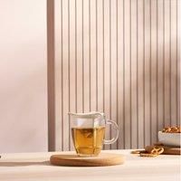 Bodum YO-YO Glass Mug with Tea Strainer (0.35 L/12 oz) - Off white
