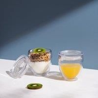 BODUM Pavina to Go Double Wall Shatterproof Tumbler with Lid 2-Pack, 6 Ounce, 6 oz