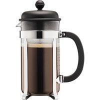 Bodum Caffettiera French Press Coffee Maker | Heat Resistant Glass | 8 Cup Black