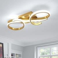 GOECO Modern LED Ceiling Light, 36W Creative Gold Ceiling Lamp