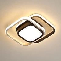 32W LED Ceiling Light, Two Square LED Ceiling Light, 3000K Modern LED Ceiling Lamp for Bedroom,