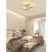 30W Clover LED Aluminum Ceiling Light, Gold Ceiling Light, 4500K Neutral Light Ceiling Light Suitable for Bedrooms, Restaurants