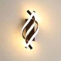 Modern LED Wall Lamp 22W Curved Design, LED Indoor Wall Lamp 3000K Warm White Light, 1620 lumens