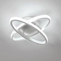 Goeco Dual-Ellipse LED Ceiling Light White 30x30x7cm