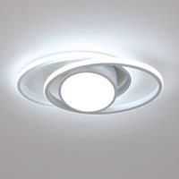 Double Ring Led Ceiling Light - White 39W 220V 38.5x17cm