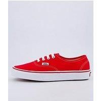 VANS AUTHENTIC RED UNISEX CANVAS TRAINERS