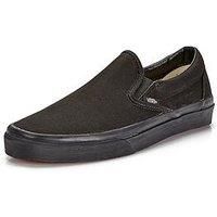 Vans Classic Slip On Trainers Black 6 Child UK