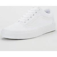Vans Unisex Adults Old Skool Classic Skate Shoes, True White, 10 UK(44.5 EU)