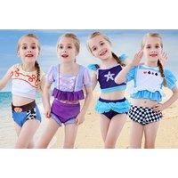 Girls Princess Inspired 2-Piece Swimsuit - Ages 1-7Yrs