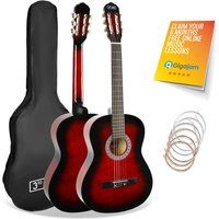 3RD AVENUE STX20 3/4 Size Classical Guitar Bundle  Redburst