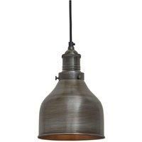 Brooklyn Cone Pendant, 7 Inch, Pewter, Pewter Holder