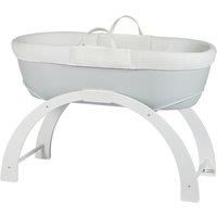 Shnuggle Dreami Moses Basket and Curve Rocking Stand - Pebble Grey