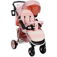 My Babiie MB30 From Birth Baby Pushchair / Pram - Billie Faiers Pink Stripes