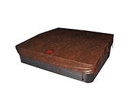 Canadian Spa Company 84 x 84-Inch Square B 4R Deluxe Hot Tub Spa Cover, Brown