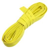 Yellow 10mm Dia. 2:1 Heat Shrink Tubing Tube Wire Wrap Cable Sleeve 5 Meters