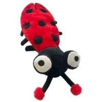 Dog Puppy Soft Toy Happy Pet Bottle Lady Bug Crunchy Fetch and Tug Playtime Fun