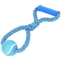 Nuts For Knots" Rope Tennis Ball Pull Dog Toy