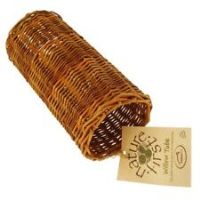 NATURE FIRST NATURAL SMALL ANIMAL WILLOW TUBE HIDE PLAY TUNNEL HUTCH TOY 2 SIZES