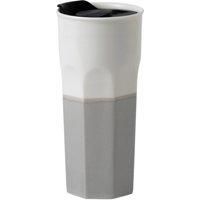 Royal Doulton 40032943 Coffee Studio Travel Mug with Lid 350ml Grey, Porcelain