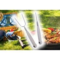 Two Pack Extendable Stainless Steel Bbq Fork