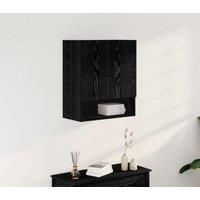 Wall Cabinet - Black Oak - 60x30x70 cm - Made of Engineered Wood