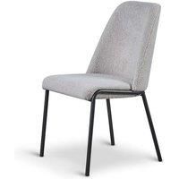 Teddy Boucle Italo Dining Chairs - Set Of 2 With Modern Flair - 2 Colours