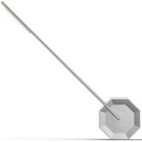 Gingko Octagon One Portable Desk Lamp -Rechargeable Modern LED Desk Lamp Touch Sensitive - Silver Grey Color