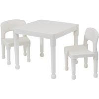 Children’s White Table & 2 Chairs Set